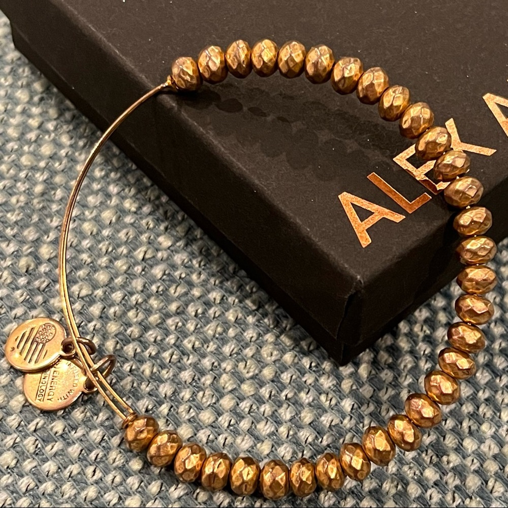 Alex and Ani Beaded Wire Bangle Bracelet
